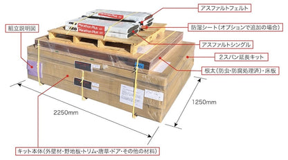 [北海道 限定販売][大型商品] グリーンベル GREENBELL ガレージキット ワークスガレージ WORKS GARAGE 8×12